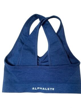 Alphalete amplify bra blue size small